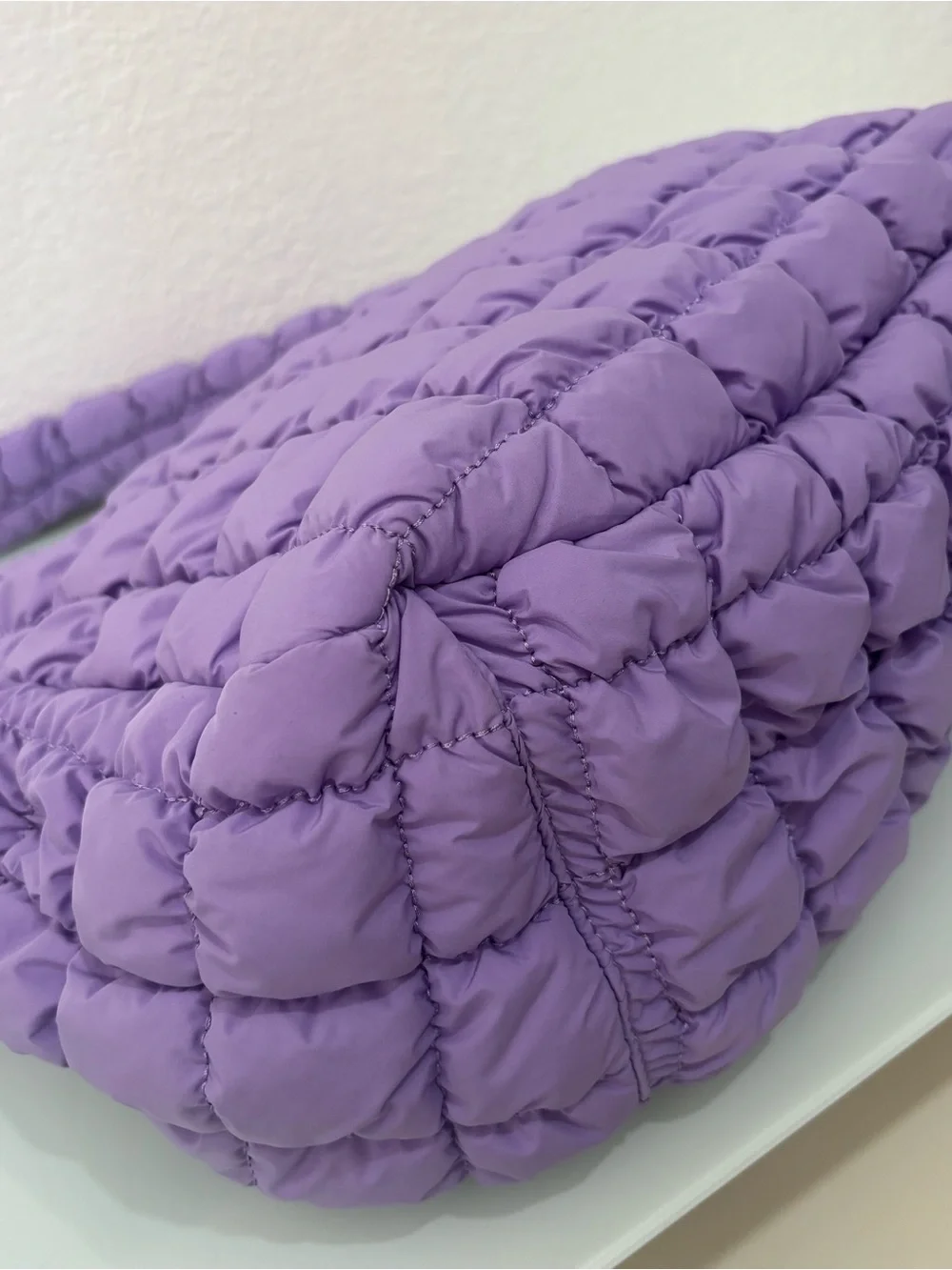 Urban Outfitters Out From Under Caitlin Quilted Crossbody Bag Purple Lilac